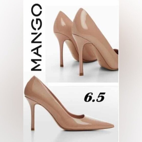 Mango - Ladies Pointed Toe Heel Shoes - Nude. Size: 6.5 (US). NIB - Picture 16 of 16